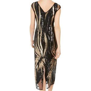 Connected Apparel Sequin Sheath Dress-Size 10